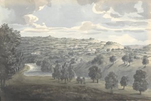 From Window at Daylesford, October 20, 1830 by Anne Rushout Oil Painting