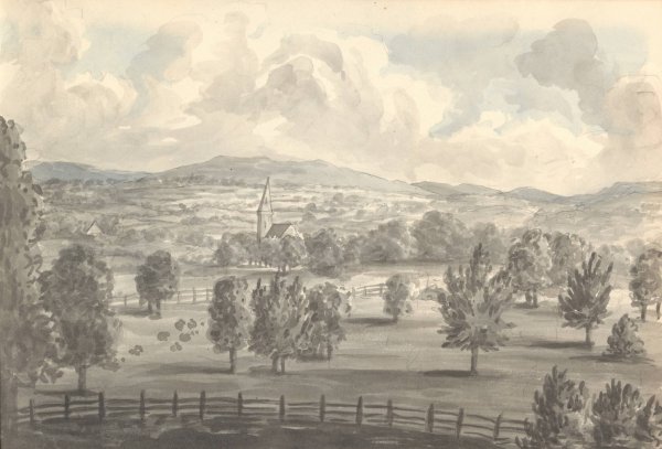 From Window at Garnestone  by Anne Rushout - Hand-Painted Oil Painting Reproduction