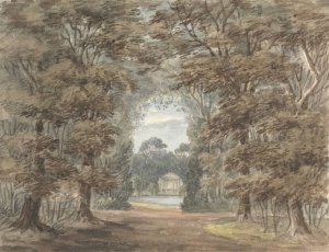 Garden Temple, Wanstead Grove by Anne Rushout Oil Painting