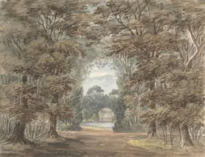 Garden Temple, Wanstead Grove by Anne Rushout Oil Painting