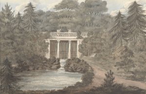 Indian Bridge, Lower Thornery, Sezincote by Anne Rushout Oil Painting
