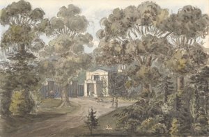 Lodge at Wanstead Grove, October 2, 1828 by Anne Rushout Oil Painting