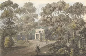 Lodge at Wanstead Grove, October 2, 1828 by Anne Rushout Oil Painting