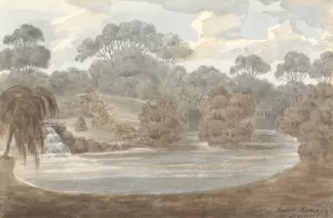 Lower Thornery, Sezincote, 1824 by Anne Rushout Oil Painting