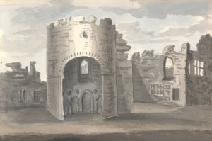 Ludlow Castle by Anne Rushout Oil Painting