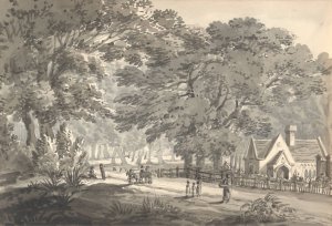 Mr. Mark's Cottage, Wanstead, May 1829 by Anne Rushout Oil Painting