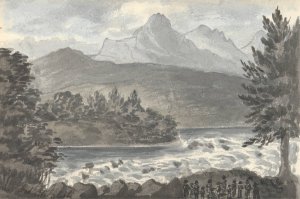 Near Pont Aberglaslin by Anne Rushout Oil Painting