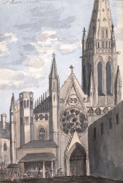 Saint-Pierre, Caen  by Anne Rushout - Hand-Painted Oil Painting Reproduction