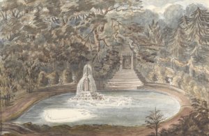 Temple Pool, Thornery, Sezincote by Anne Rushout Oil Painting
