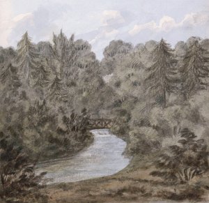 Thornery Pool, Sezincote by Anne Rushout Oil Painting