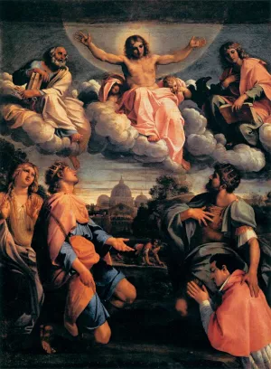 Christ in Glory by Annibale Carracci Oil Painting