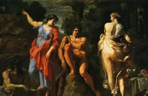Hercules at the Crossroads by Annibale Carracci Oil Painting