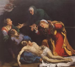 Lamentation of Christ by Annibale Carracci - Oil Painting Reproduction
