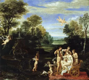 Landscape with the Toilet of Venus painting by Annibale Carracci