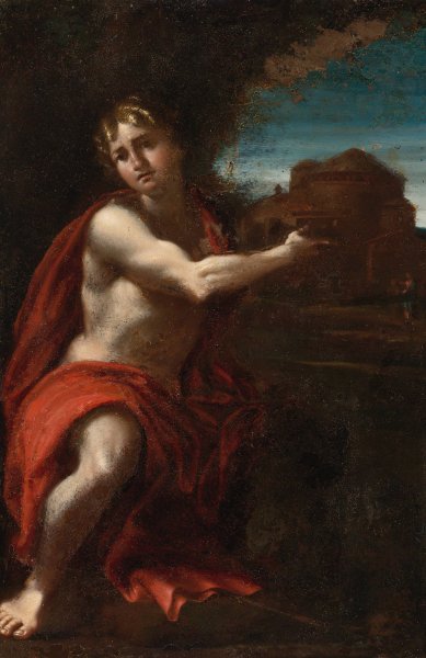 Saint John The Baptist by Annibale Carracci - Hand-Painted Oil Painting Reproduction