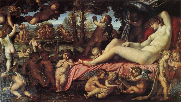 Sleeping Venus by Annibale Carracci - Hand-Painted Oil Painting Reproduction
