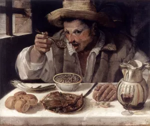 The Beaneater by Annibale Carracci - Oil Painting Reproduction