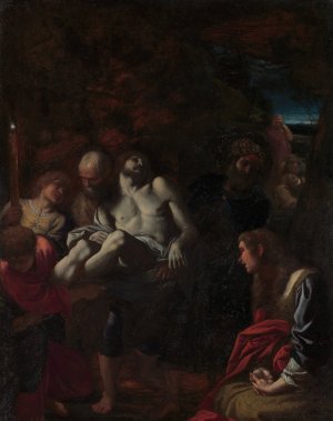 The Burial of Christ by Annibale Carracci Oil Painting