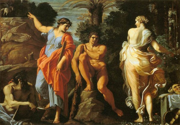 Main Product Photo of The Choice of Heracles Painting by Annibale Carracci