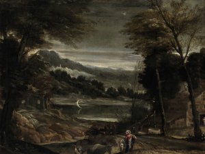 The Return from the Flight into Egypt Oil painting by Annibale Carracci