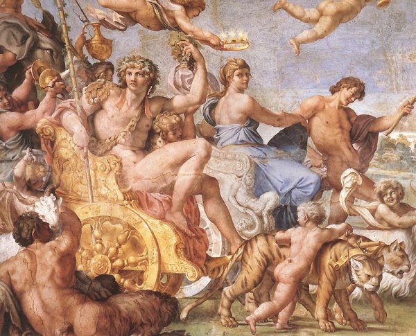 Triumph of Bacchus and Ariadne Detail by Annibale Carracci - Hand-Painted Oil Painting Reproduction