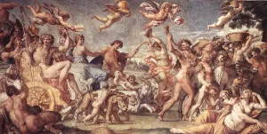 Triumph of Bacchus and Ariadne by Annibale Carracci - Oil Painting Reproduction