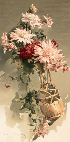 Main Product Photo of Chrysanthemums No. 4  Painting by Annie Nowell