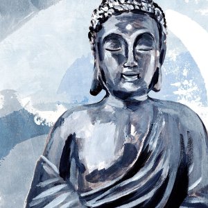 Awaken in Blue I by Annie Warren Oil Painting