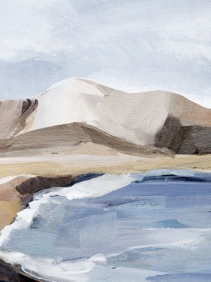 Calm Blue Coast II by Annie Warren Oil Painting