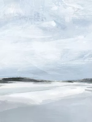 Cirrus Cloud Beach I Oil Painting by Annie Warren - Contemporary