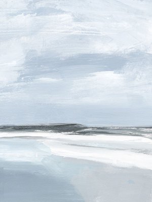 Cirrus Cloud Beach II Oil painting by Annie Warren