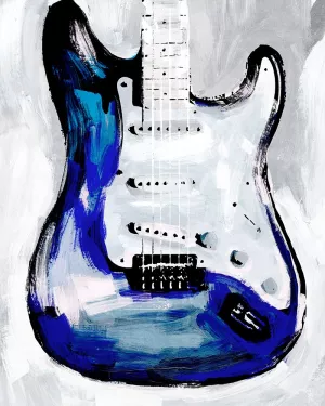 Electric Blues I by Annie Warren Oil Painting