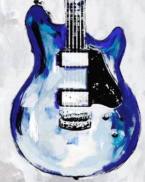 Electric Blues II by Annie Warren Oil Painting