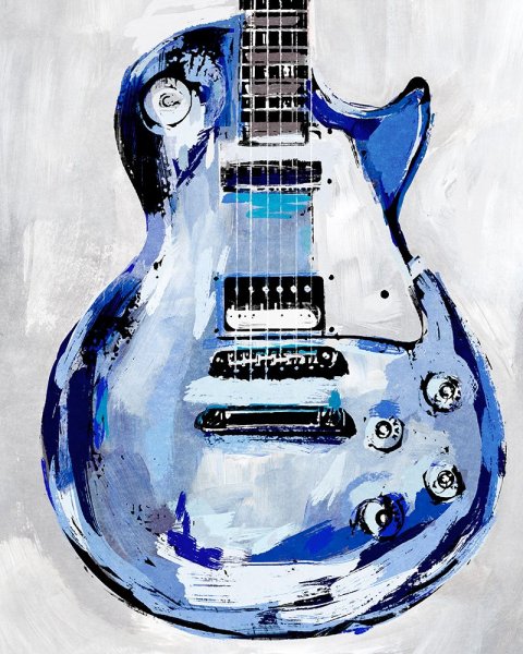 Main Product Photo of Electric Blues III Painting by Annie Warren