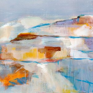Frosted Peaks I Oil painting by Annie Warren