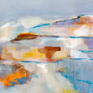 Frosted Peaks I by Annie Warren Oil Painting