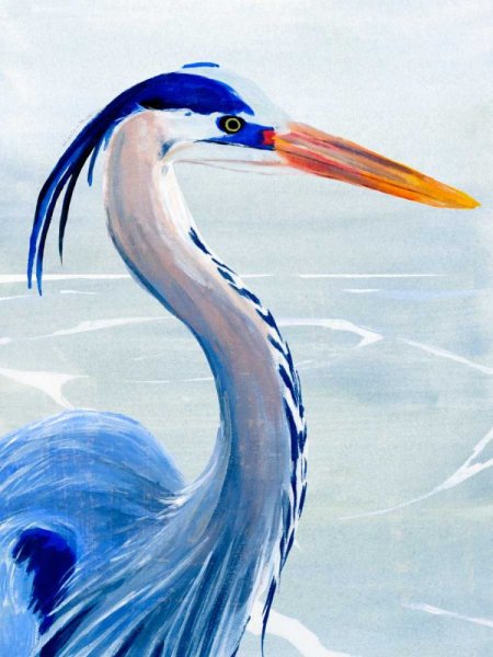Main Product Photo of Great Blue II Painting by Annie Warren