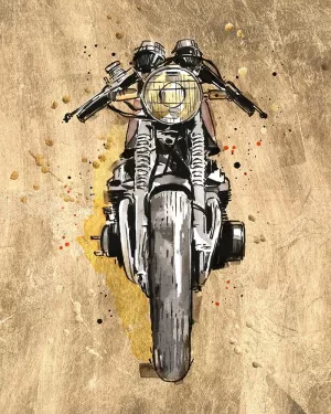 Metallic Rider I Oil Painting by Annie Warren - Bestsellers