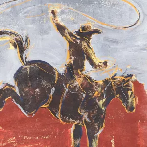 Morning Roundup I by Annie Warren Oil Painting