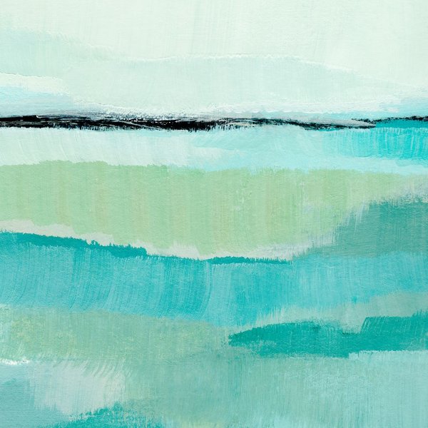Oceanic Blue I by Annie Warren - Hand-Painted Oil Painting Reproduction