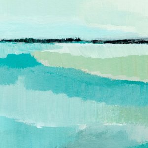 Oceanic Blue II by Annie Warren Oil Painting