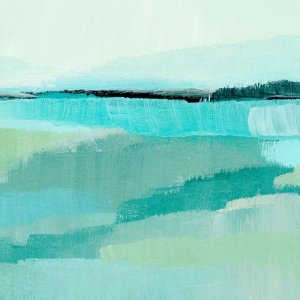 Oceanic Blue IV by Annie Warren Oil Painting