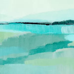 Oceanic Blue IV by Annie Warren Oil Painting