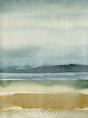 Ochre Outlook I Oil painting by Annie Warren