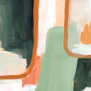 Patina Arc II Oil Painting by Annie Warren - Contemporary
