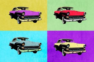 Pop Art Classics I by Annie Warren Oil Painting