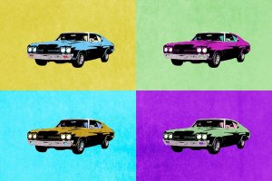 Pop Art Classics II Oil painting by Annie Warren