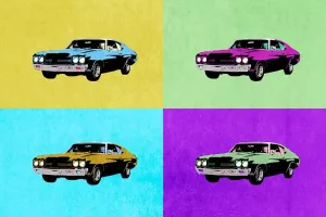 Pop Art Classics II Oil Painting by Annie Warren - Contemporary