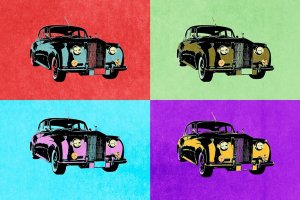 Pop Art Classics IV by Annie Warren Oil Painting