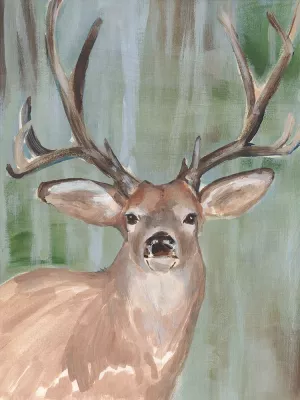 Roaming Buck I by Annie Warren Oil Painting
